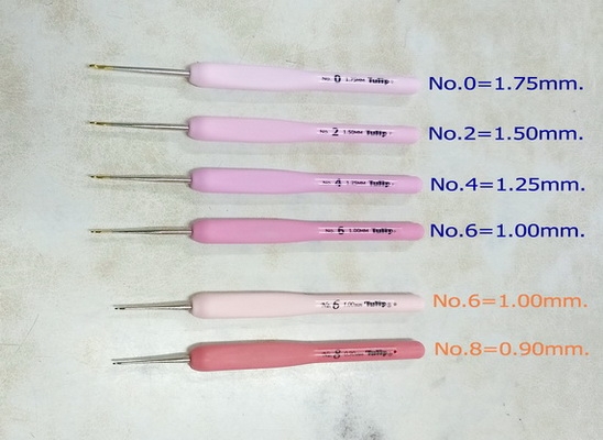 เข็มโครเชต์ด้ามนิ่มถักลูกปัดและไหมซัมเมอร์ Bead Soft Crochet