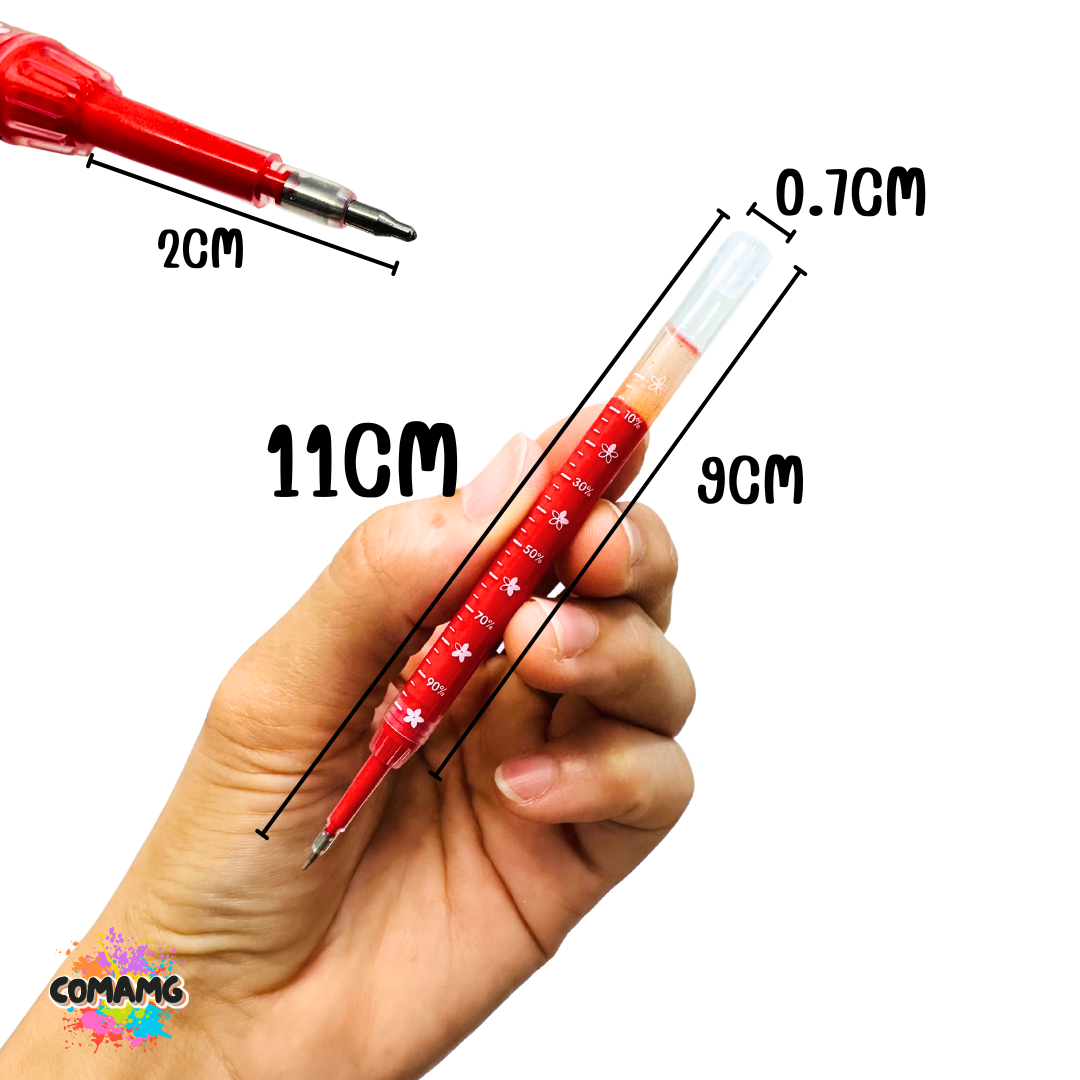 ไส้เติมปากกา หมึกเจล หัวขนาด 0.5 รุ่น HS015 มีหมึกสีดำ สีน้ำเงิน สีแดง พร้อมส่ง