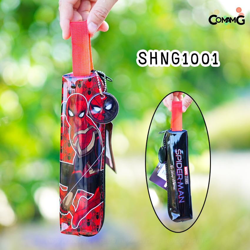 กระเป๋าดินสอ ทรงกระบอกเหลี่ยม กระเป๋าผ้า กระเป๋าใส่ดินสอ ลายการ์ตูนลิขสิทธิ์แท้