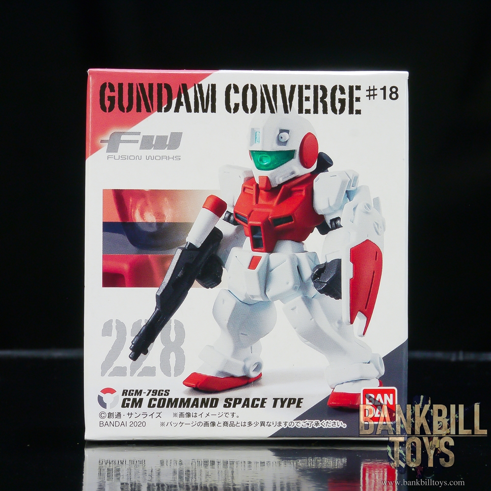 กันดั้ม Bandai Candy Toy FW Gundam Converge #18 No.228 RGM-79GS GM Command Space Type