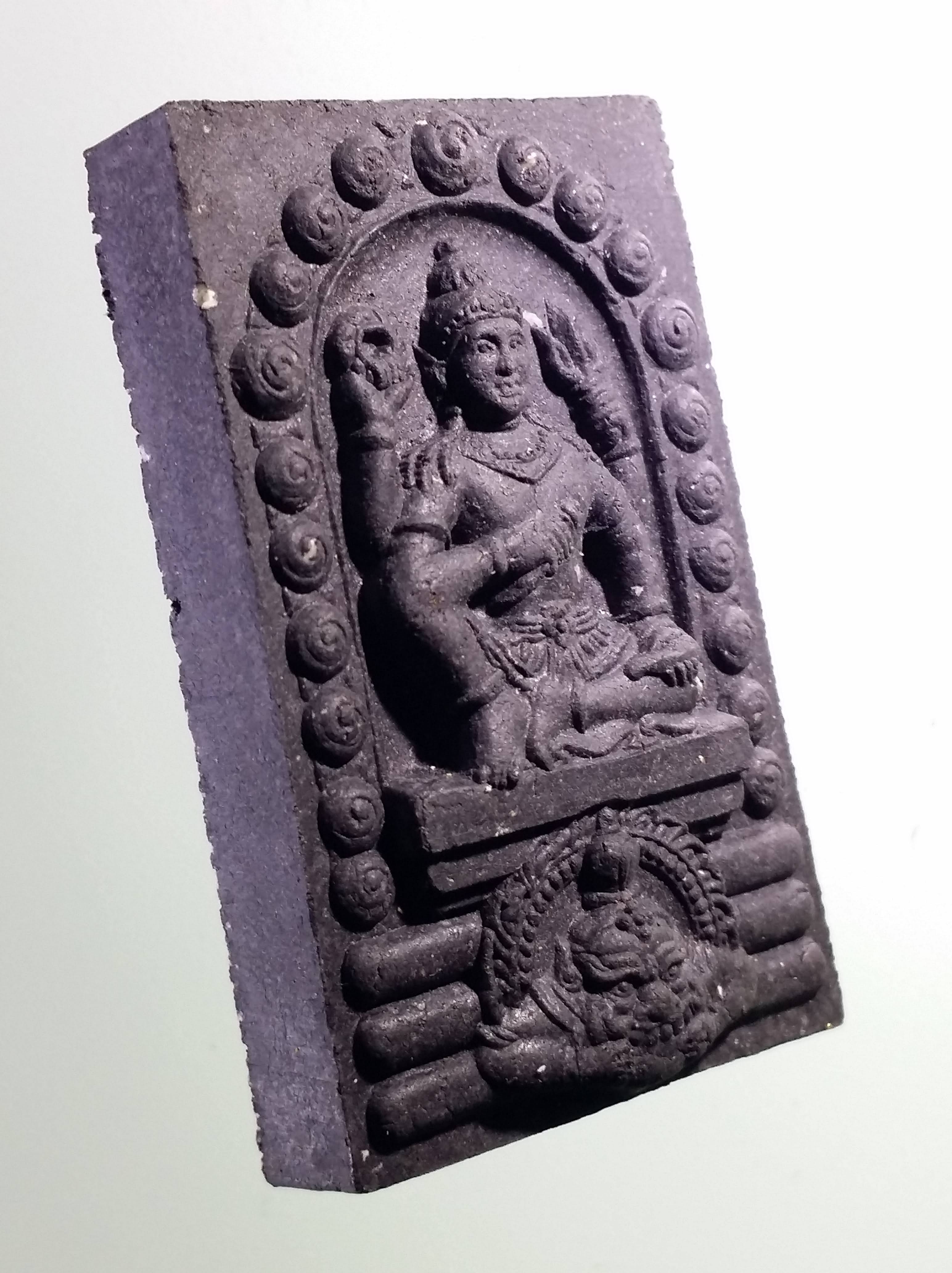 รหัสสินค้า จตุคามรามเทพ 496 พระเทวราชโพธิสัตว์จตุคามรามเทพ หลังพระแม่ธรณีบีบมวยผม รุ่น สิริมงคล ปี 49