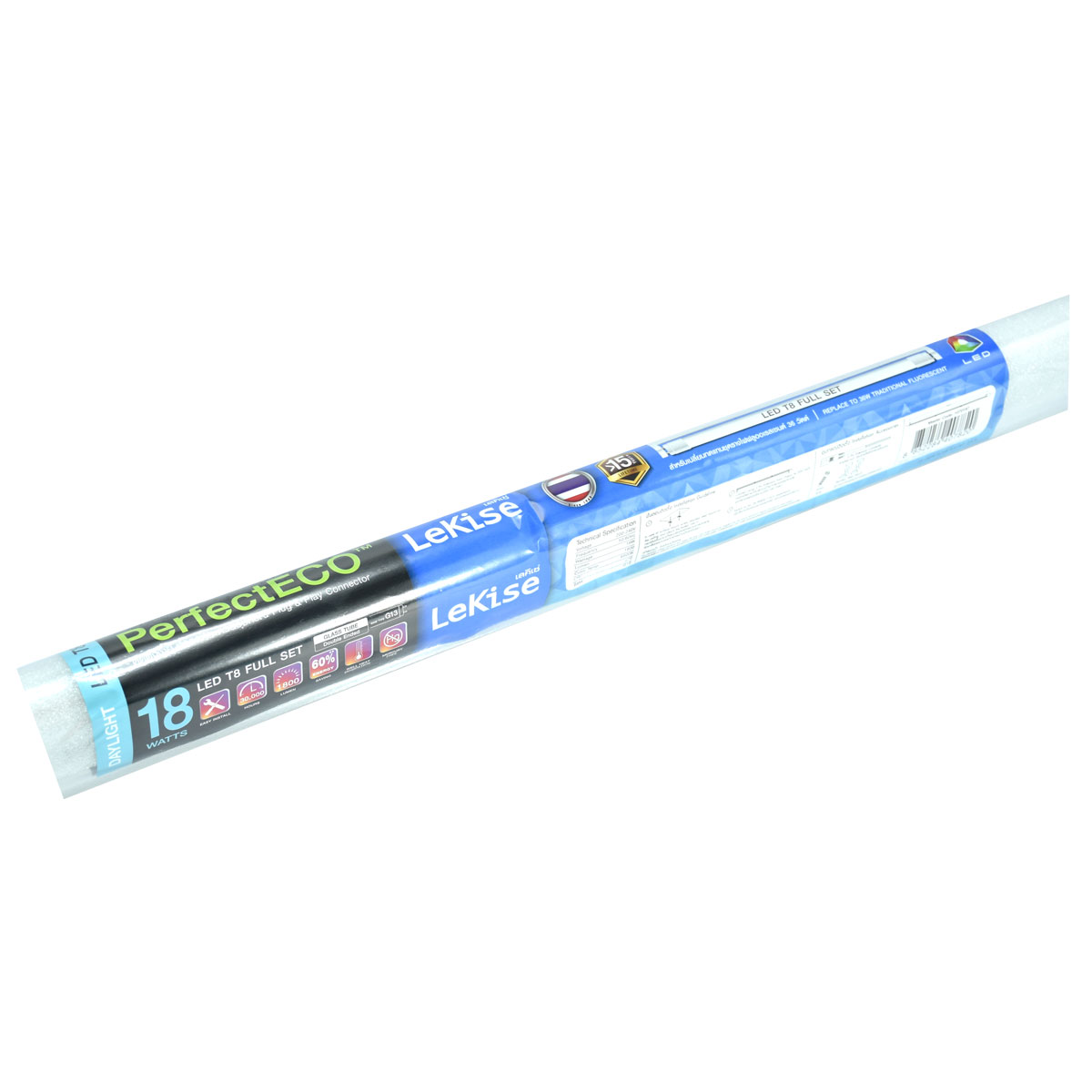 LEKISE SET LED ขั้วบิดT8 18W P.10 Perfect Eco/หลอดแก้ว