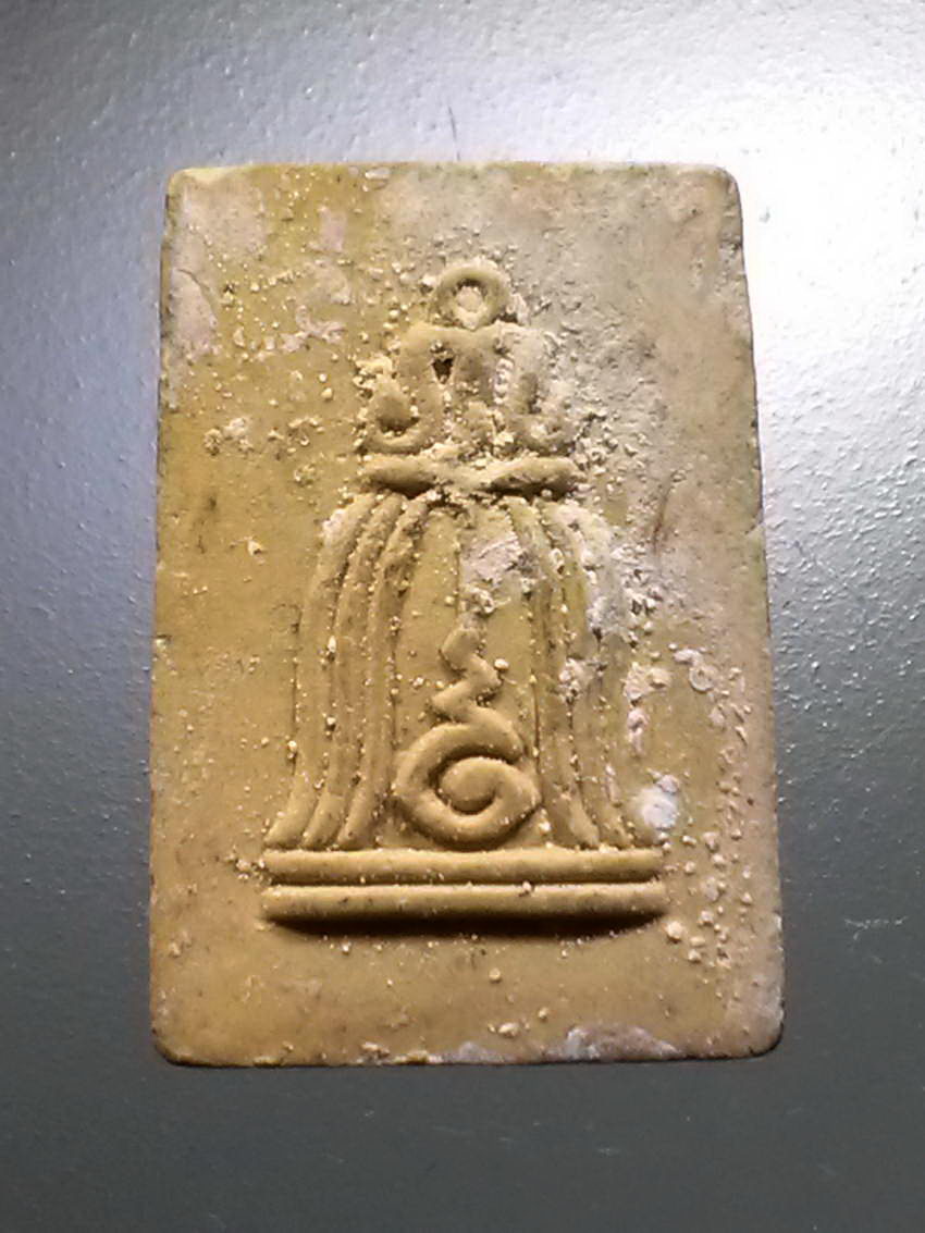 รหัสสินค้า พระไม่ทราบที่ 507 พระสมเด็จเนื้อผง พิมพ์คะแนน หลังตราระฆัง มียันต์อุนาโลม ไม่ทราบที่