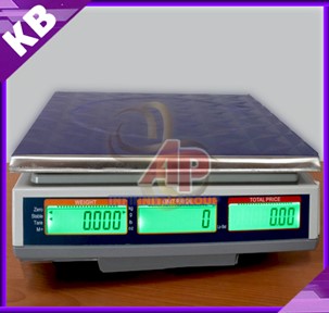 เครื่องชั่งคำนวณราคา เครื่องชั่งน้ำหนัก เครื่องชั่งตั้งโต๊ะ 30kg ความละเอียด 5g หน้าจอแสดงผล LCD ยี่ห้อ SDS รุ่น IDS818 พิกัด 30kg/5g มีปริ้นเตอร์ในตัว