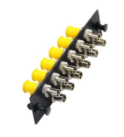 UF-2244SM Fiber Optic 12 ST Snap-In Adapter Plate (SM & MM.)