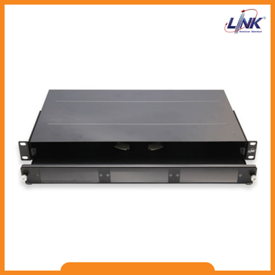 UF-2011A Fiber Optic Distribution Unit (FDU) 6-36F (3 Snap-In) Rack Mount Slide, 1U Depth 25 cm. Unload