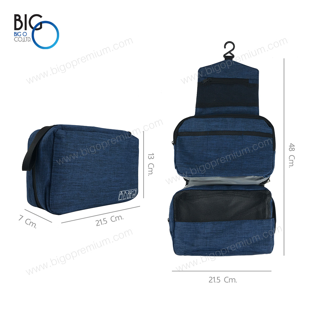 กระเป๋าจัดระเบียบพรีเมี่ยม ใส่อุปกรณ์อาบน้ำ พับเก็บได้ 3 ชั้น