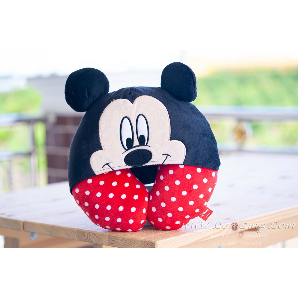 หมอนรองคอมีหมวก มิกกี้&มินนี่ (mickey&Minnie Mouse)