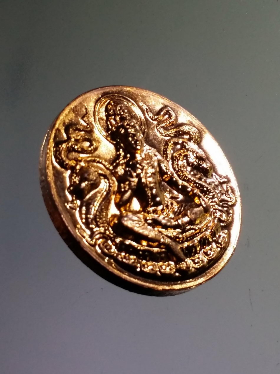 รหัสสินค้า จตุคามรามเทพ 866 จตุคามรามเทพ รุ่นเงินทองเพิ่มพูน เหรียญทองแดง ผิวไฟ ขนาด 3.2 cm