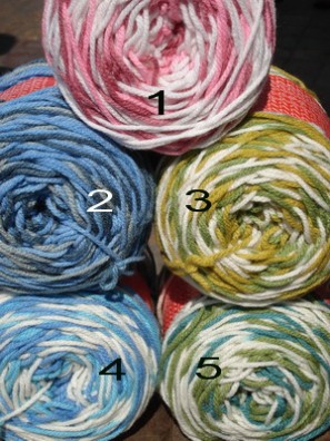 "หมด" ไหมพรมนอกรุ่นเงาสีเหลือบ Shiny Mixed 100g