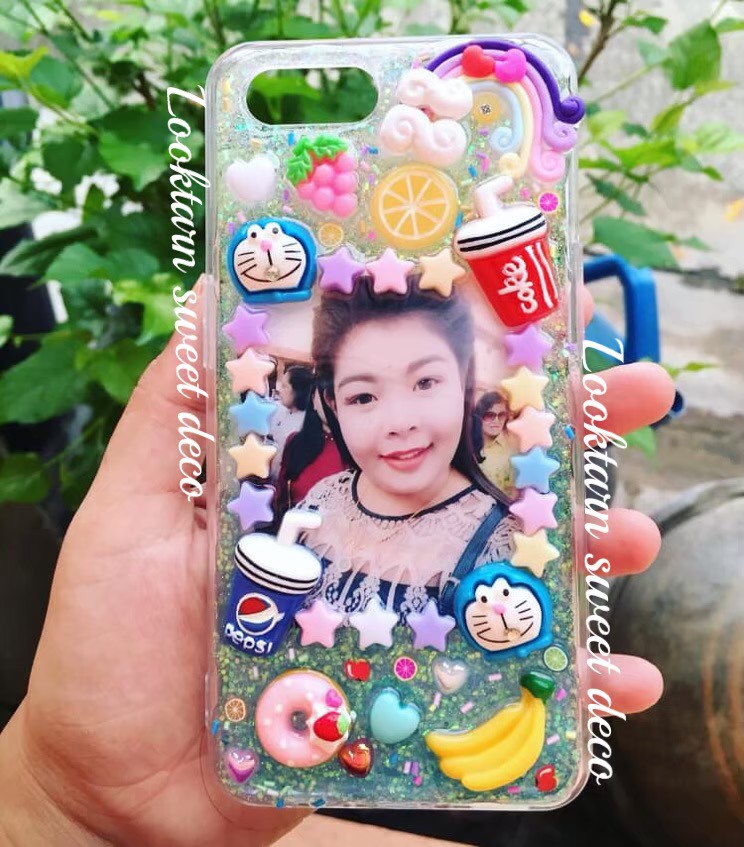 เคสเรซิ่นใส่รูป พร้อมตกแต่ง **แถมฟรีรูปถ่าย3ใบ**