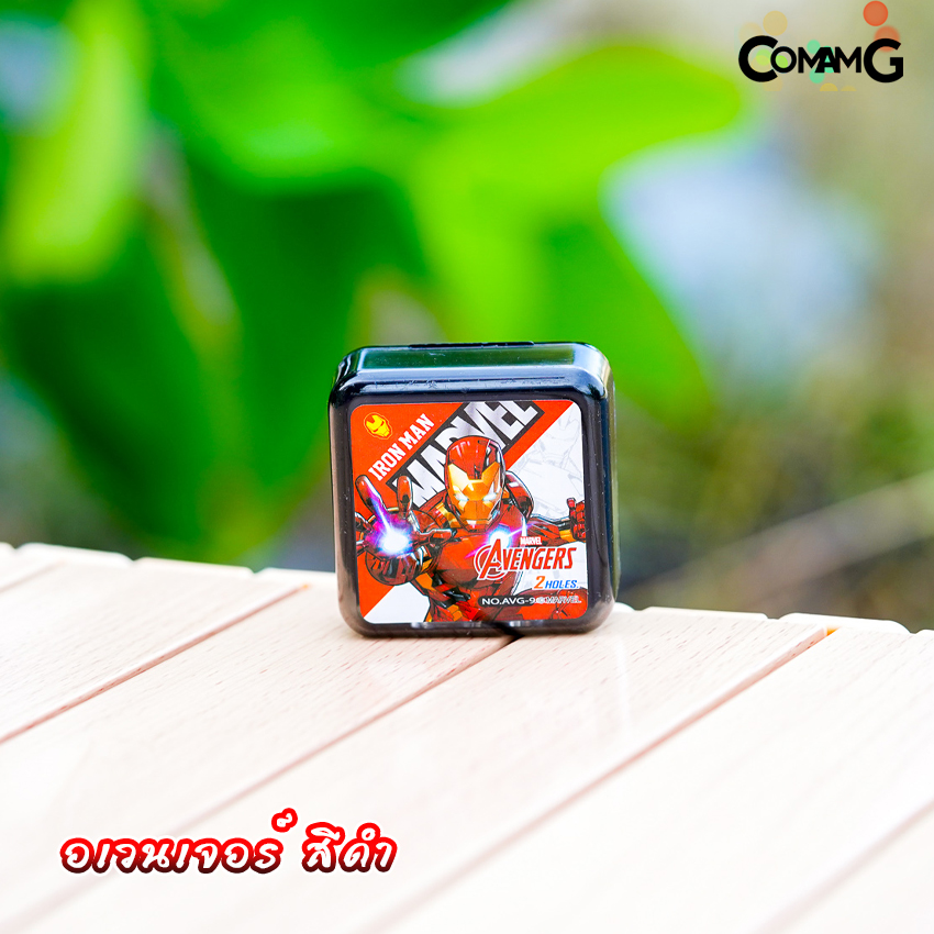 กบเหลา2ช่องทรงสี่เหลี่ยม กบเหลาดินสอ ลายการ์ตูนลิขสิทธิ์แท้ เบนเทน Frozen คิตตี้ ไอรอนแมน กับตันอเมริกา พร้อมส่ง