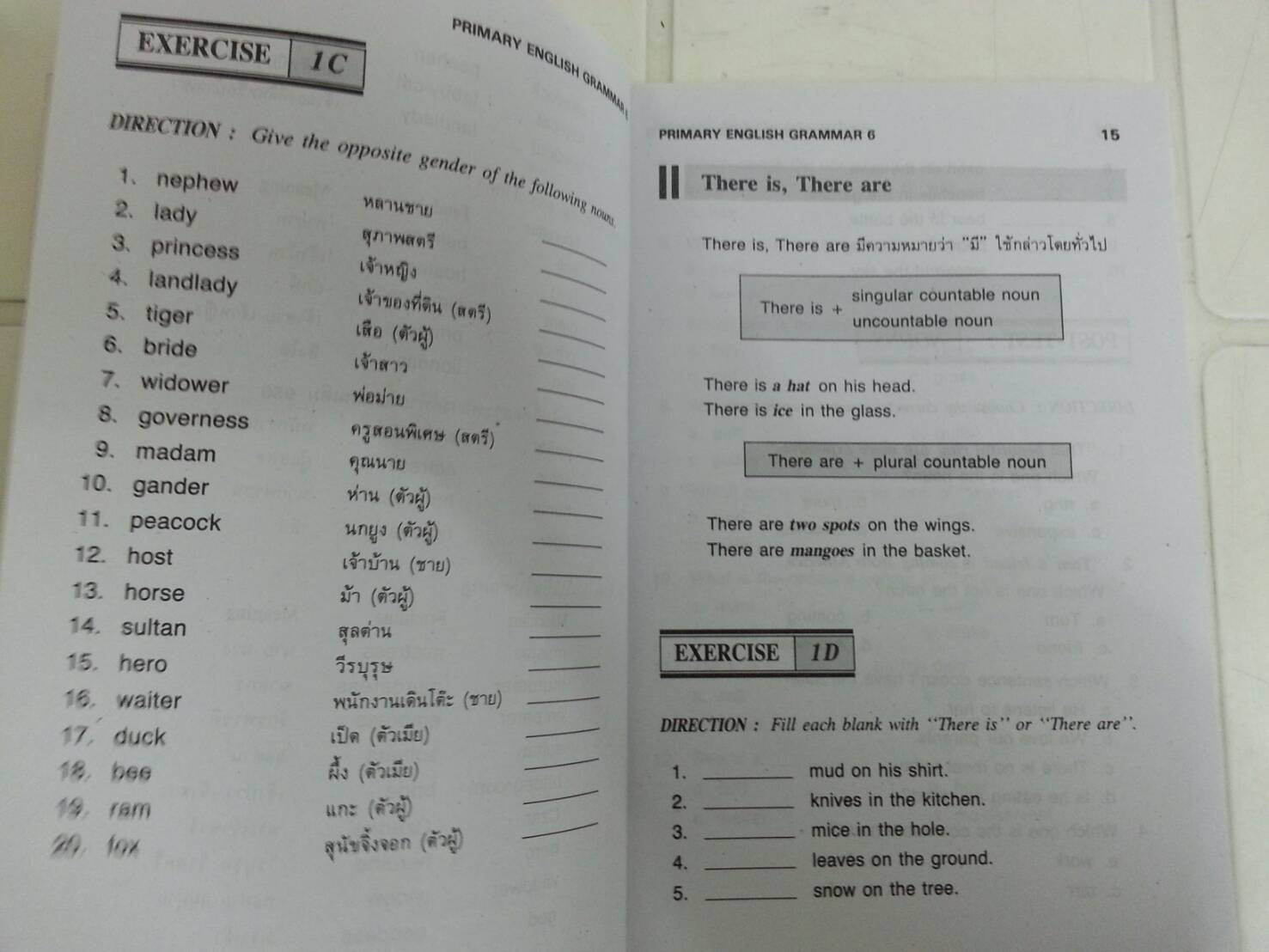 หนังสือ PRIMARY ENGLISH GRAMMAR Pratom 6 (ป.6) โดย วัจนา พิพัฒน์ทศพล และอมรรัตน์ แกมทอง สนพ.ศูนย์ส่งเสริมวิชาการ (ศสว)