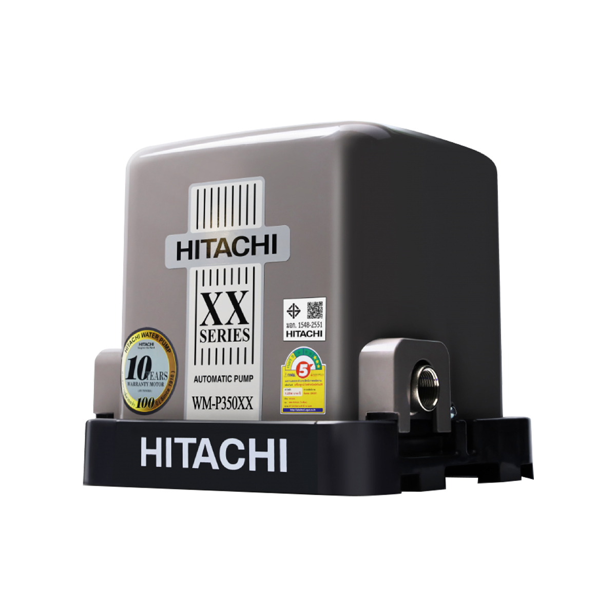 HITACHI ปั๊มอัตโนมัติ แรงดันคงที่ 350W [WM-P350XX]