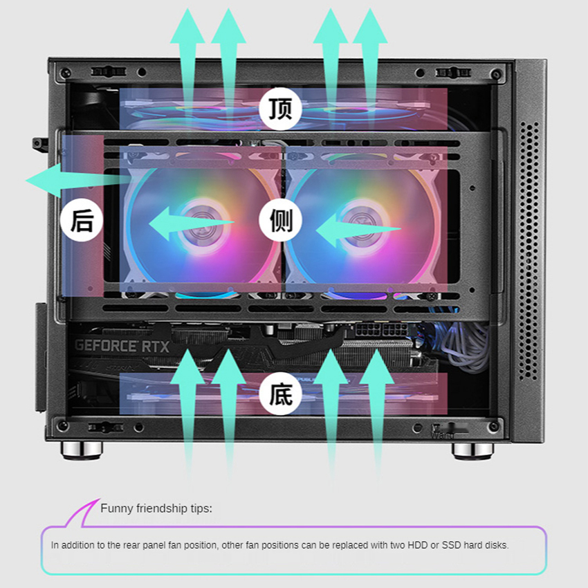 เคสคอมพิวเตอร์ I'M ขนาด M-ATX/ITX Case เคสขนาดเล็ก สามารถใส่PSUขนาดปกติได้