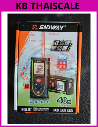 เครื่องมือวัดระยะ เลเซอร์วัดระยะดิจิตอล 40 เมตร High quality 40m laser distance meter SW-M40
