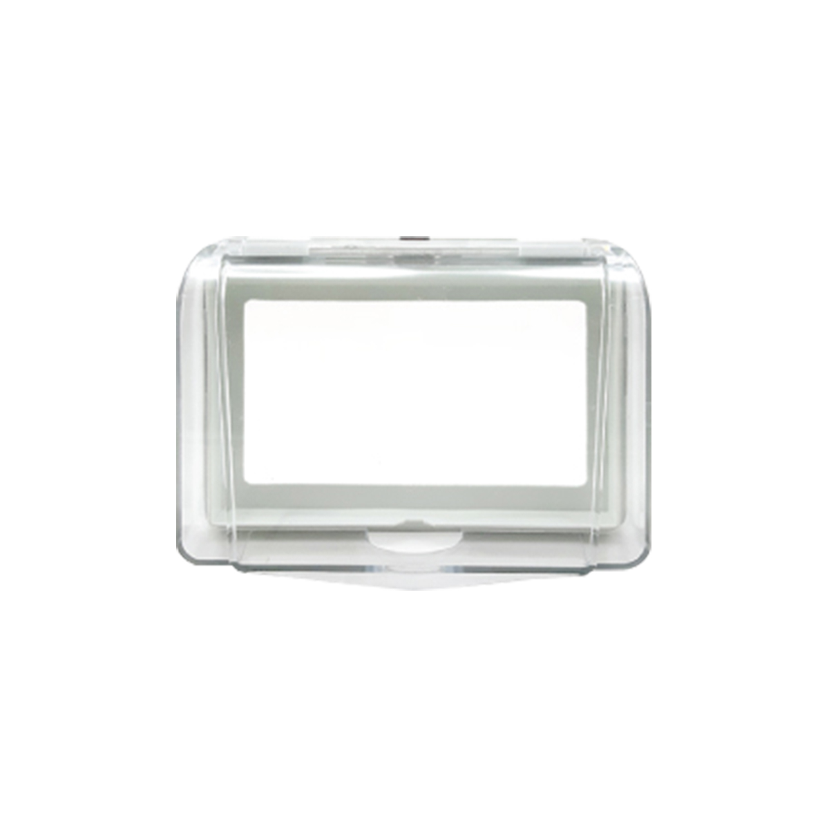 NANO ฝาครอบกันน้ำ สีขาว แบบกว้าง ฝาใส IP44 412C