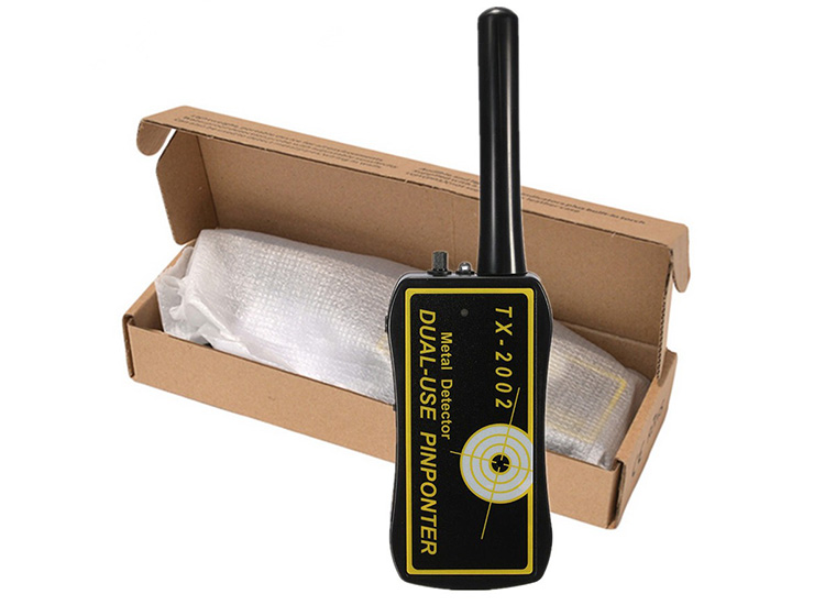 เครื่องตรวจจับโลหะ เครื่องตรวจจับโลหะกันน้ำ เครื่องตรวจจับโลหะ TX-2002 ขนาดเล็ก จับถนัดมือ พกพาสะดวกมีน้ำหนักเบา ตัวเครื่องทำจากพลาสติกเกรดดีเยี่ยม