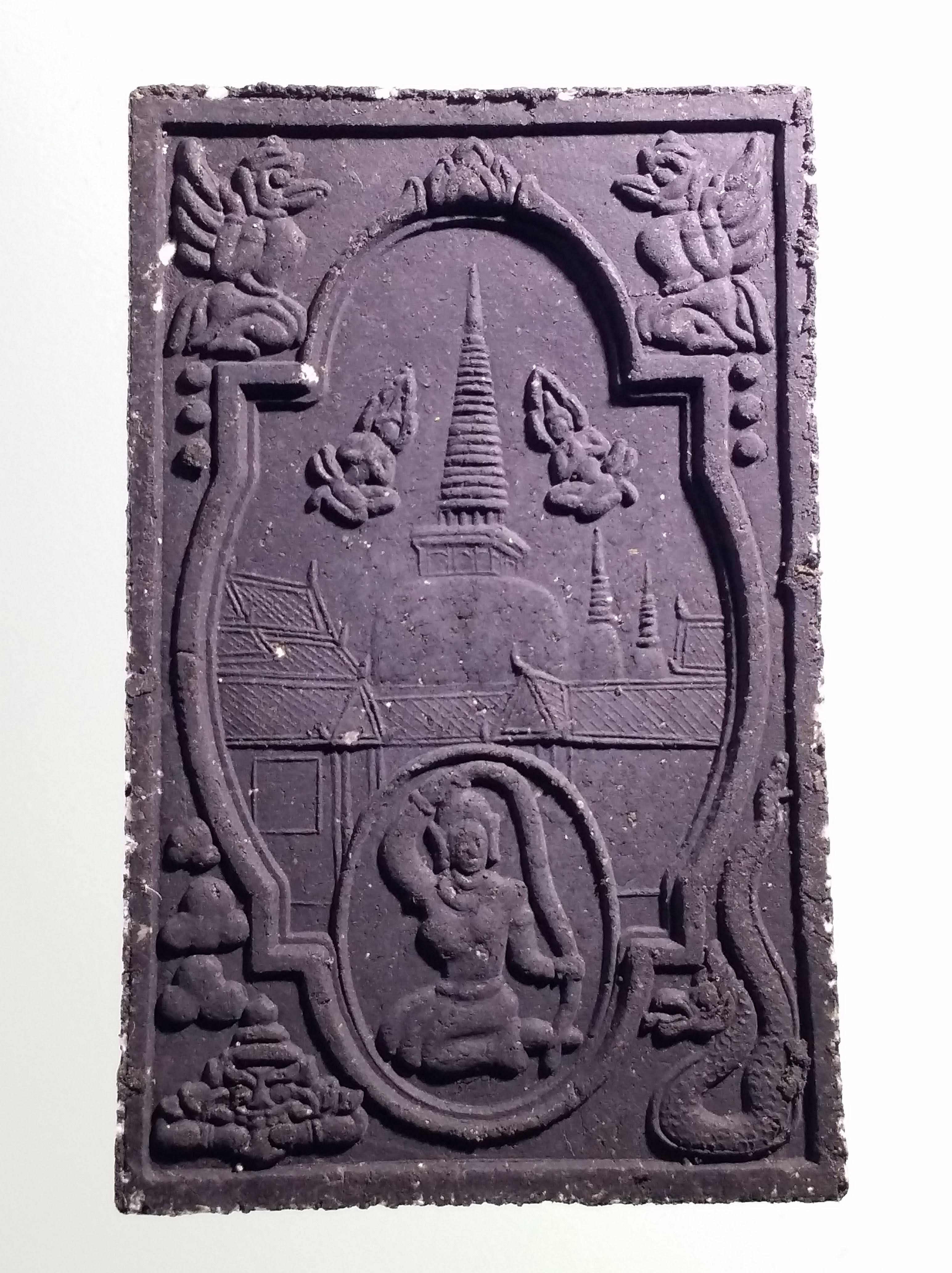 รหัสสินค้า จตุคามรามเทพ 496 พระเทวราชโพธิสัตว์จตุคามรามเทพ หลังพระแม่ธรณีบีบมวยผม รุ่น สิริมงคล ปี 49