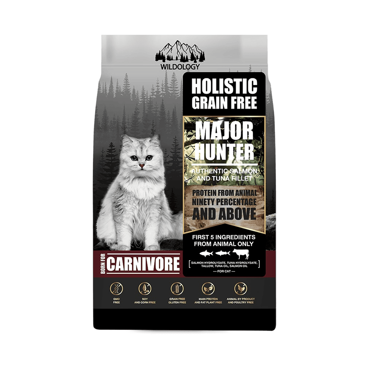 WILDOLOGY อาหารแมวแบบเม็ด เกรด Holistic Grain Free สำหรับแมวทุกช่วงวัย ขนาด 1.5 กิโลกรัม