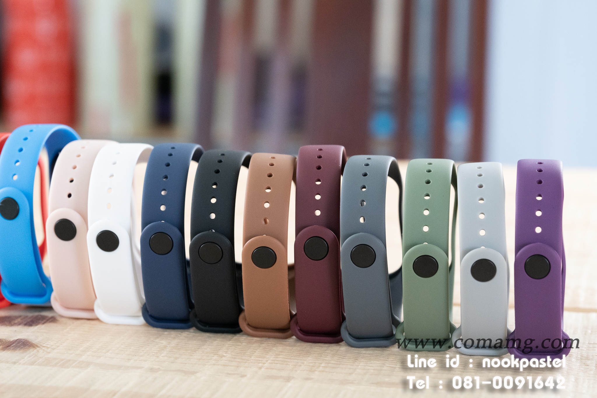 สายXiaomi Mi Band 4/3 สายยางซีลีโคน (ลิงค์1)