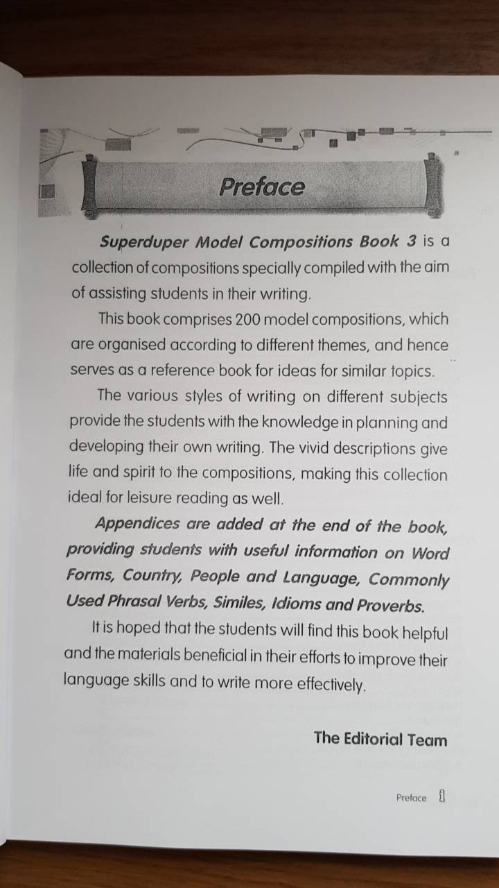 หนังสือฝึกการอ่านและการเขียนภาษาอังกฤษ Superduper Model Composition For Primary Levels 3