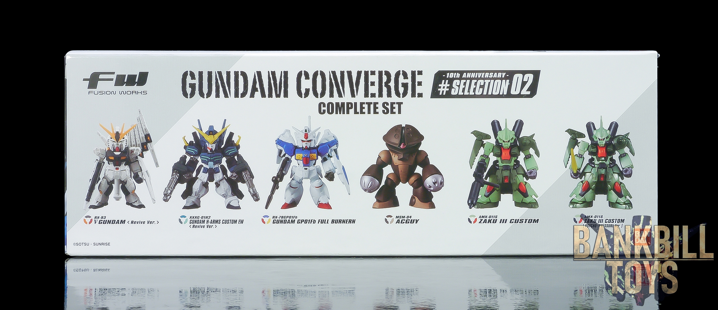 กันดั้ม Bandai Candy Toy FW Gundam Converge 10th Anniversary #Selection 02 Complete Set Box [6 Packs]