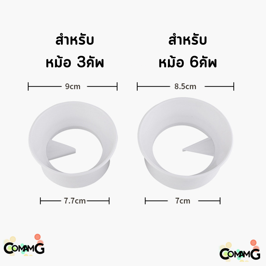 แหวนกรอกกาแฟ และเกลี่ยกาแฟ สำหรับหม้อMoka Pot ใช้งานง่าย