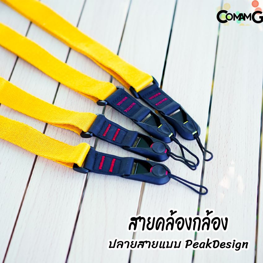 สายคล้องกล้อง สายคล้องคอ แบบผ้าCotton ปลายสายแบบPeakDesign Camera Strap คุณภาพดี