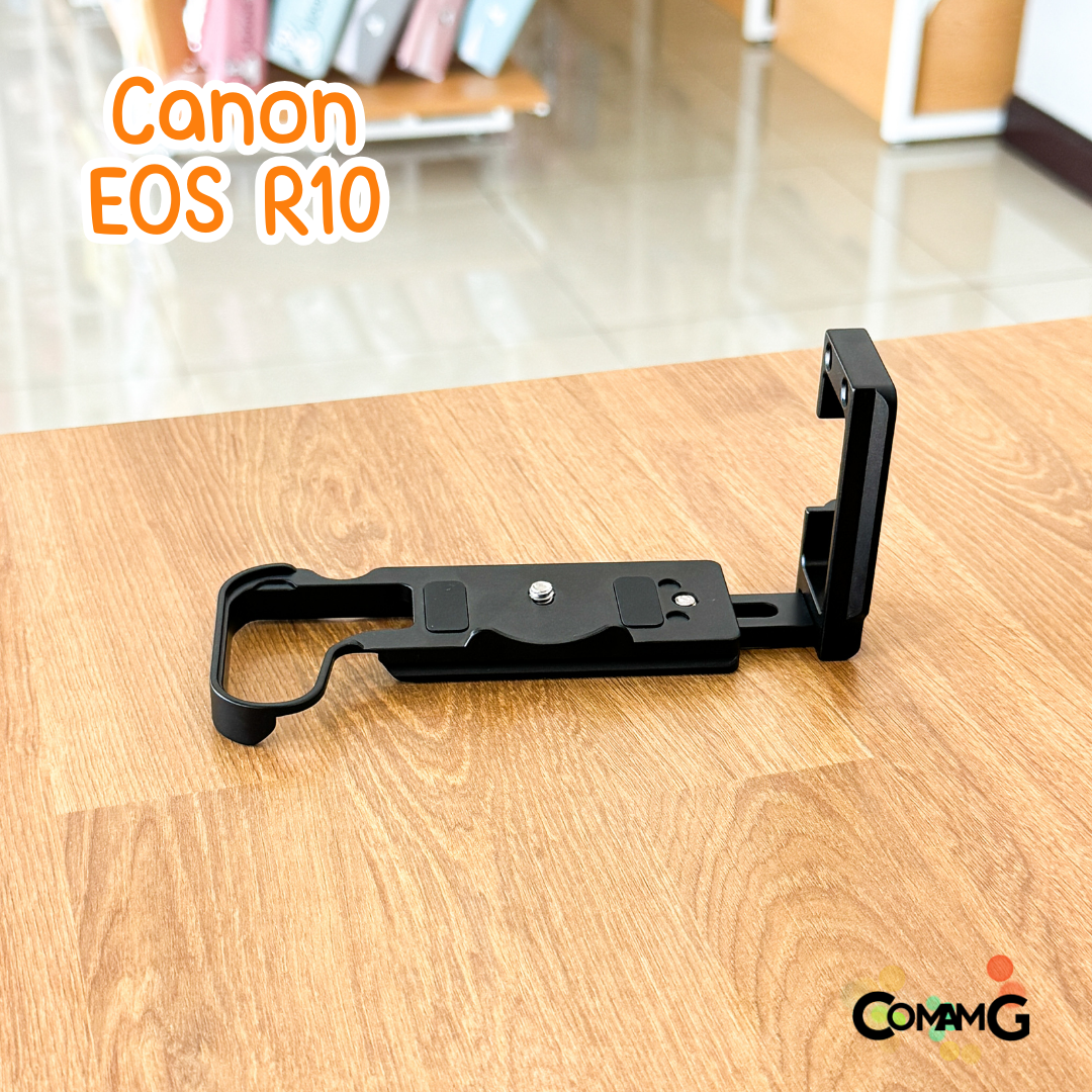 L Plate Canon EOS R10 Grip ด้านข้างสไลด์ออกได้ เพิ่มความกระชับในการจับถือ