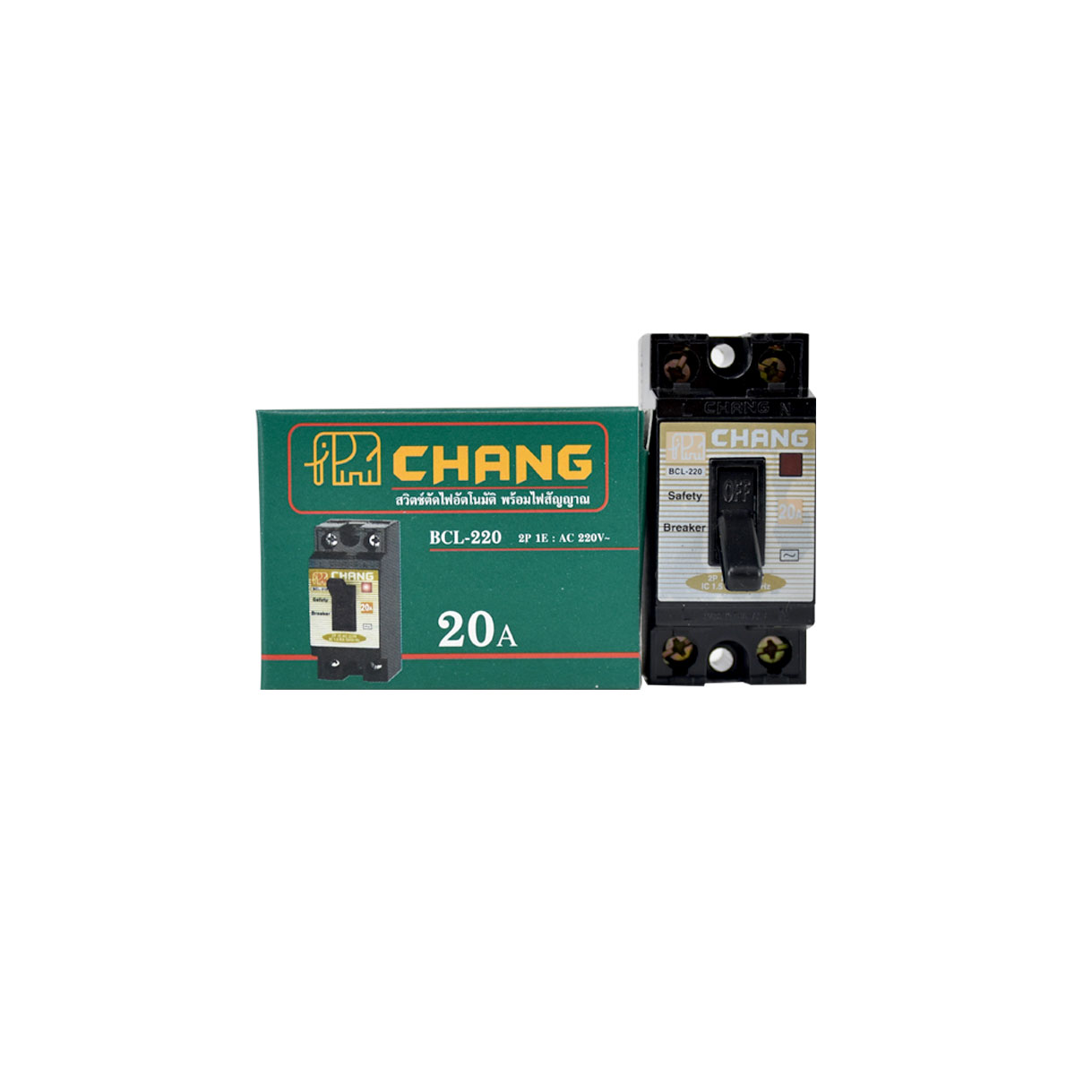 CHANG เบรกเกอร์ 20A มีไฟ #00-089 BCL 220