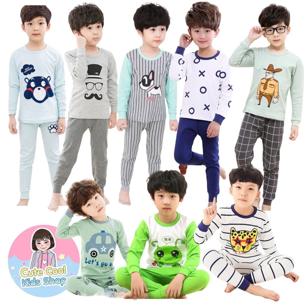 GM-BM-3 ชุดนอนเด็กแขนยาวขายาว Size 120 (4-6 ขวบ)
