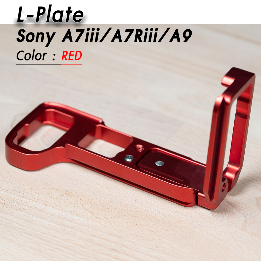 L-Plate Sony A7III / A7RIII / A9 รุ่นรางด้านข้างสไลด์ Camera Grip เพิ่มความกระชับในการจับถือ