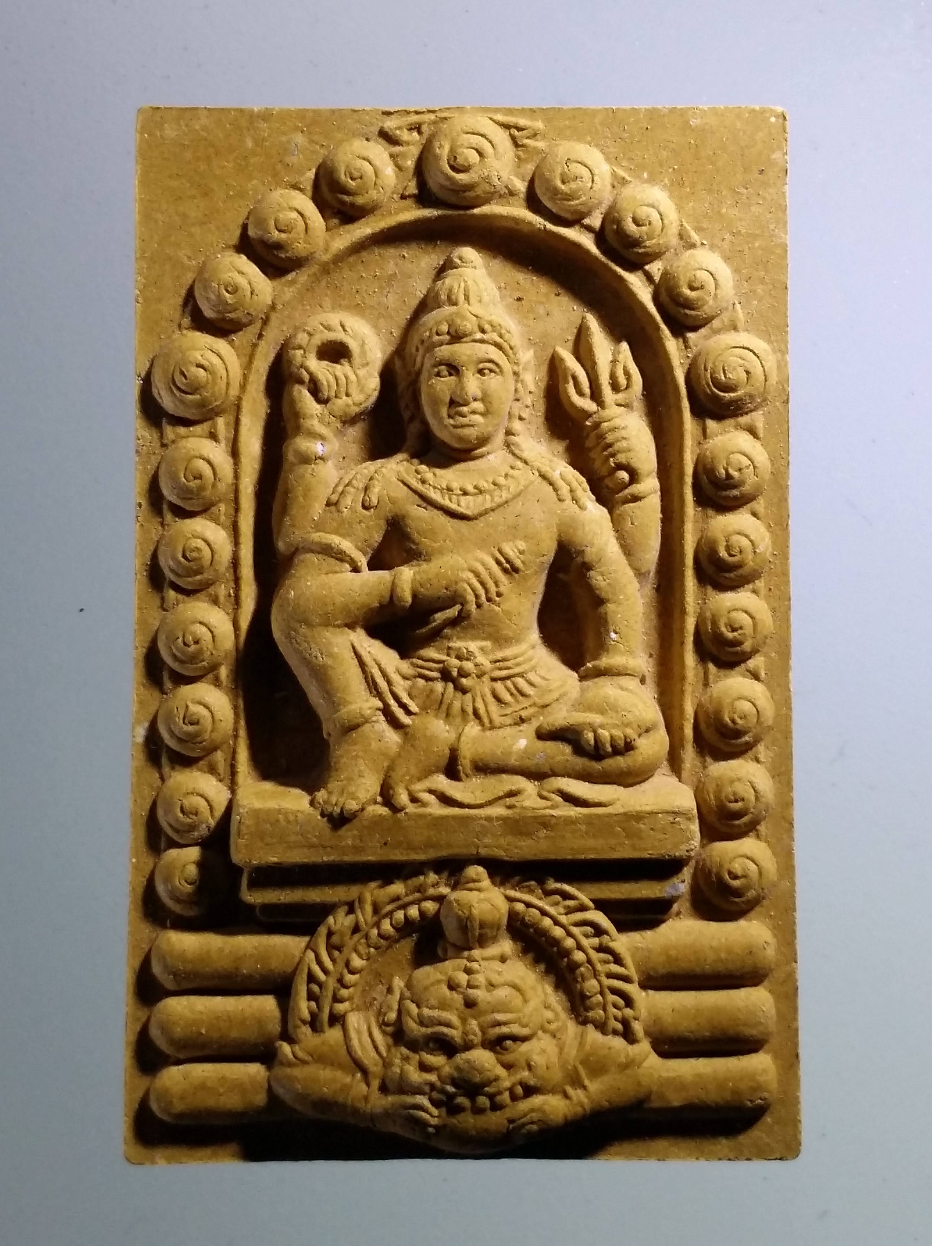 รหัสสินค้า จตุคามรามเทพ 482 พระเทวราชโพธิสัตว์จตุคามรามเทพ หลังพระแม่ธรณีบีบมวยผม รุ่น สิริมงคล ปี 49