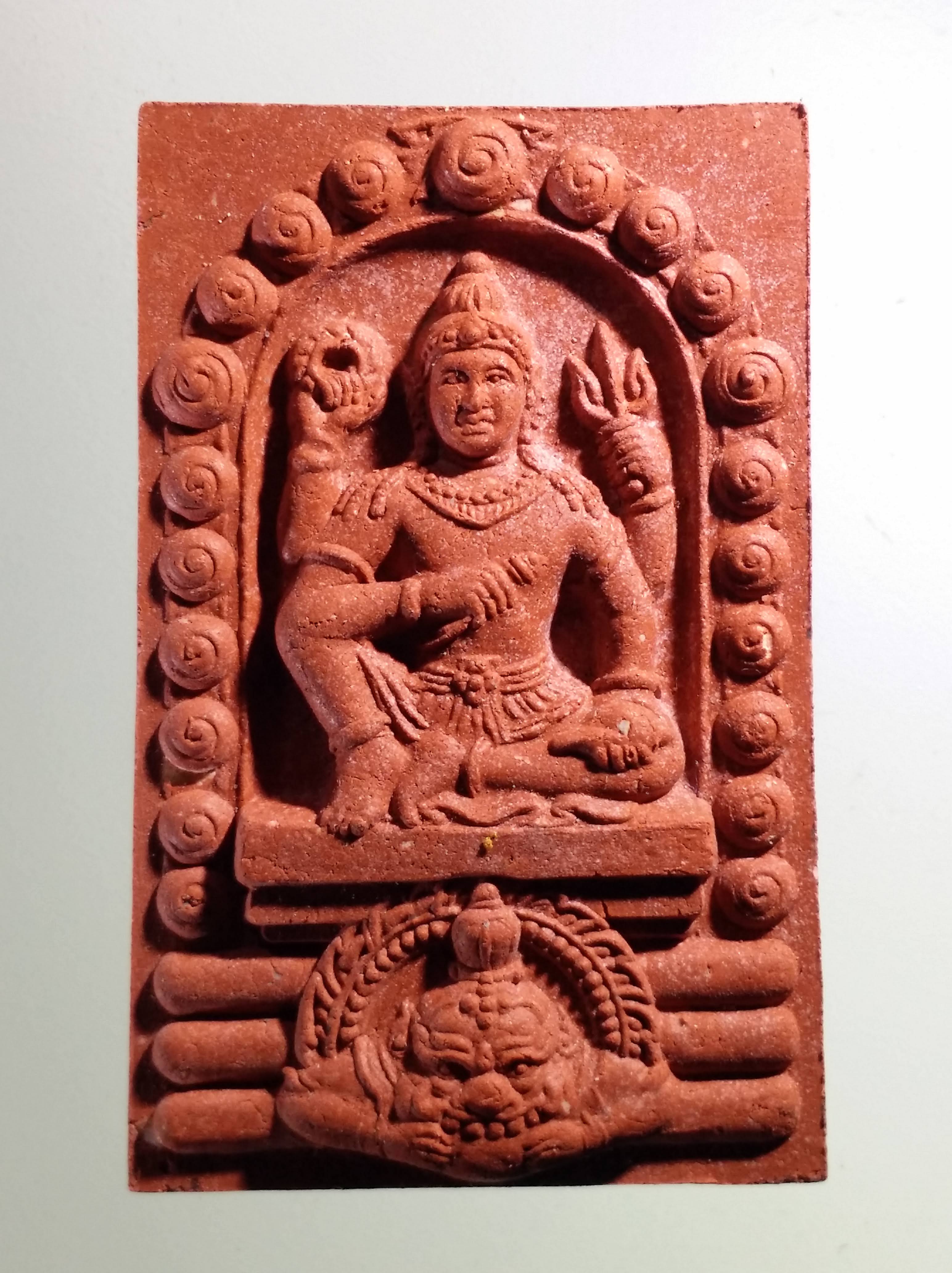 รหัสสินค้า จตุคามรามเทพ 486 พระเทวราชโพธิสัตว์จตุคามรามเทพ หลังพระแม่ธรณีบีบมวยผม รุ่น สิริมงคล ปี 49