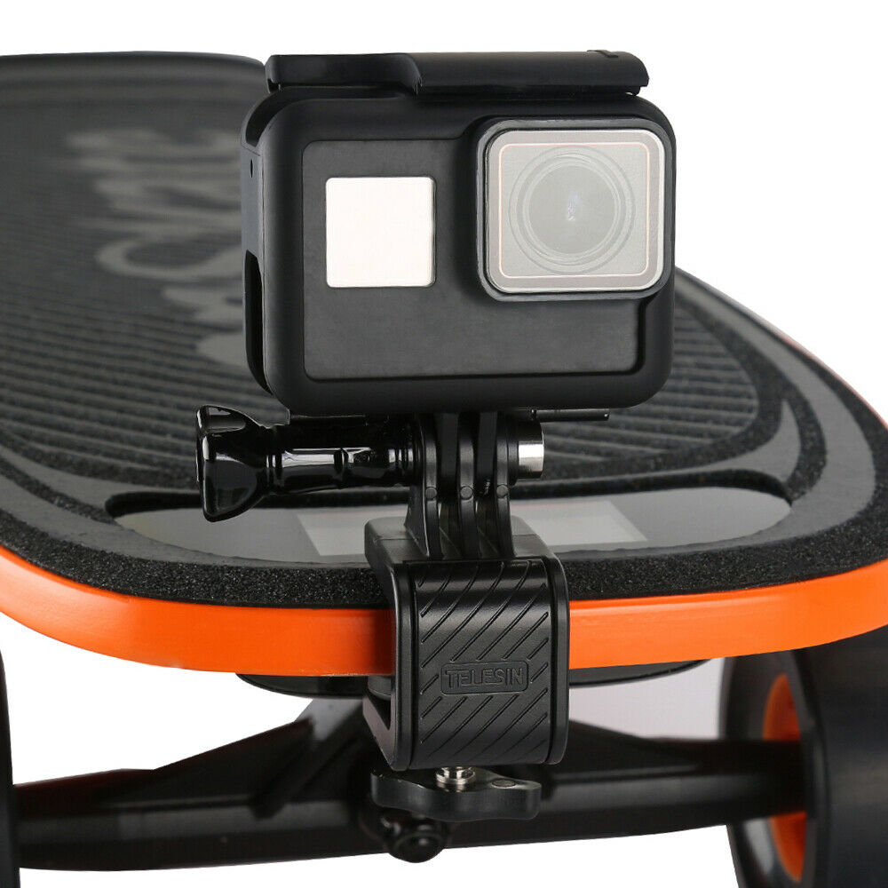 Telesin GoPro Surfskate Skateboard Stand Mount Holder Clip สำหรับ GoPro, Action Camera ล็อคแน่น ติดตั้งง่าย ได้มุมมองใหม