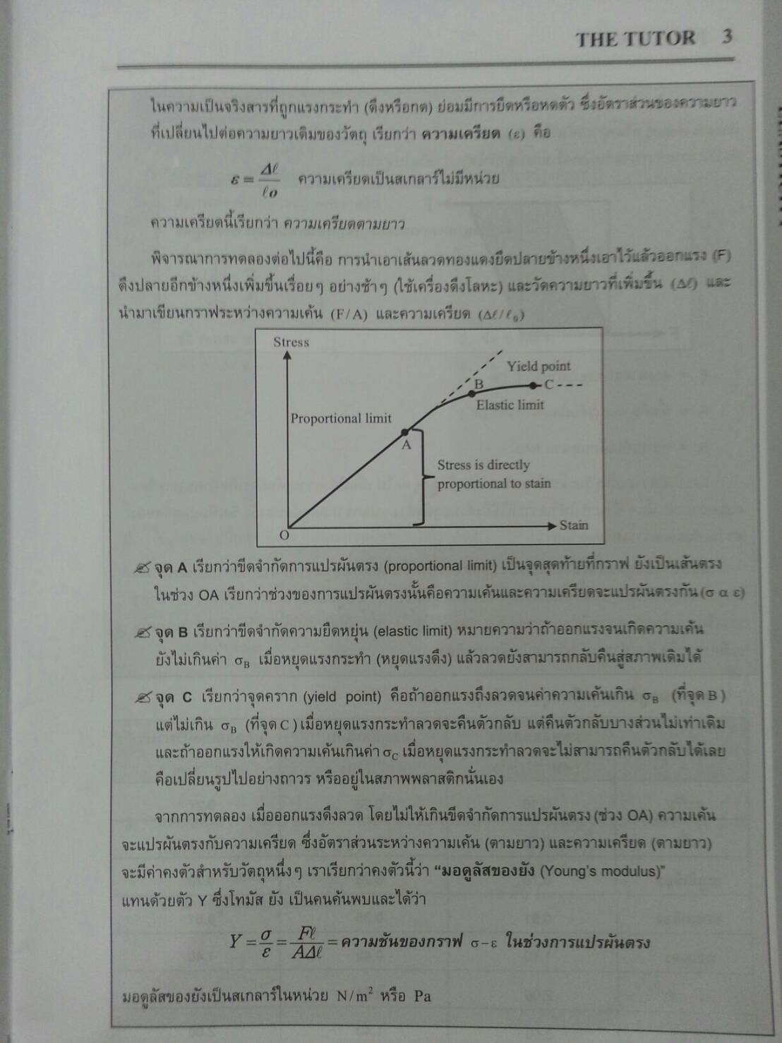 ความยืดหยุ่น ของ The tutor