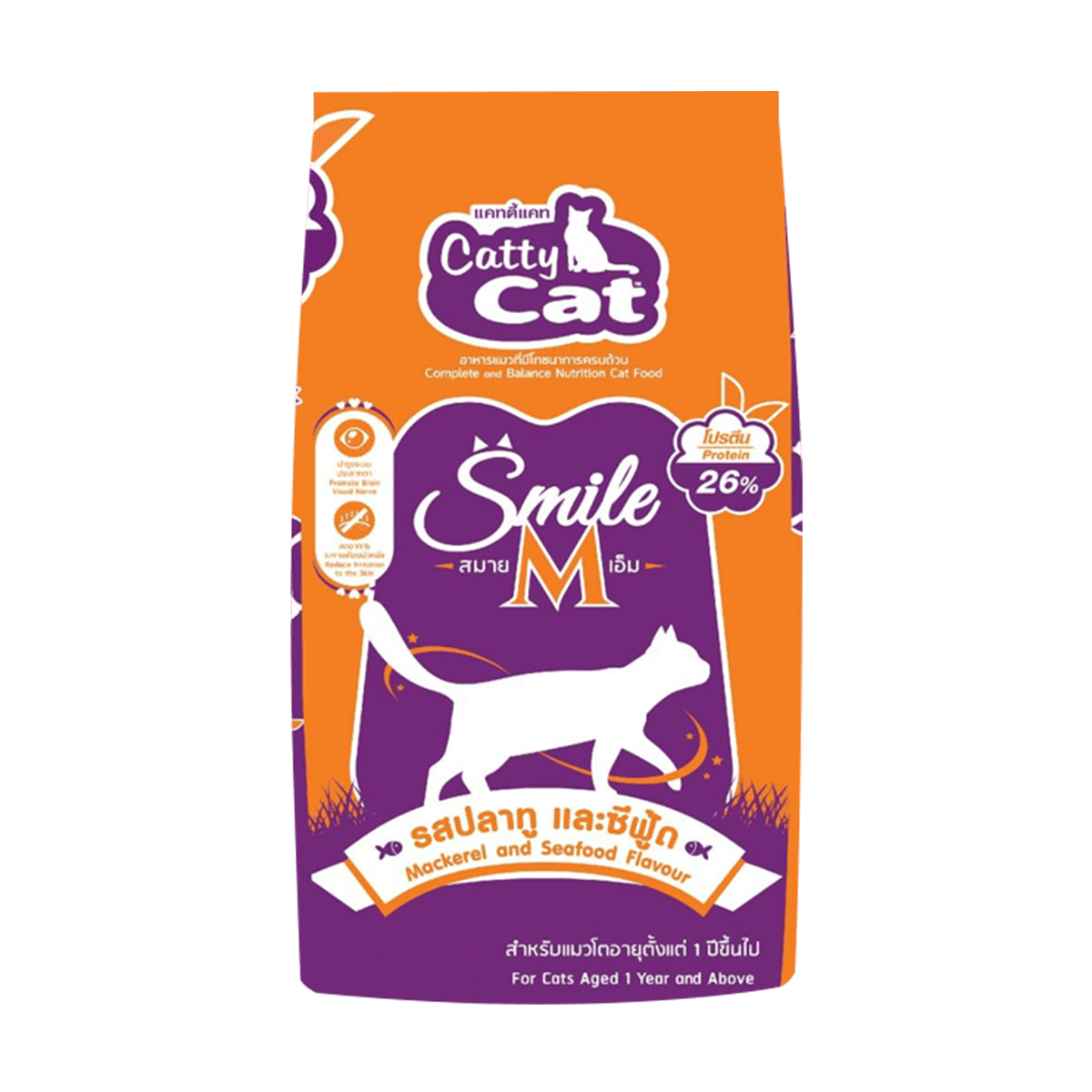 Catty Cat อาหารแมว แคทตี้แคท สูตรครบถ้วน สำหรับแมวทุกสายพันธุ์ ขนาด 10 กิโลกรัม | Catty Cat Complete Cat Food 10 kg