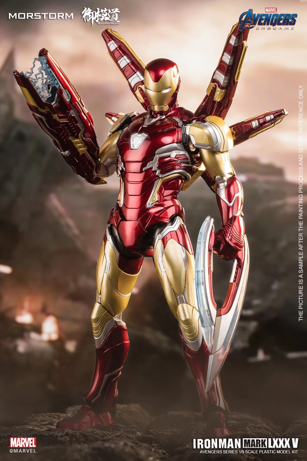 เปิดรับPreorder มัดจำ 900 บาทE-Model 1/9 Iron man mark 85 Metalic.ver โมเดลประกอบ (แบบสีMetalic มีชิ้นส่วน โลหะ(Die-cast)
