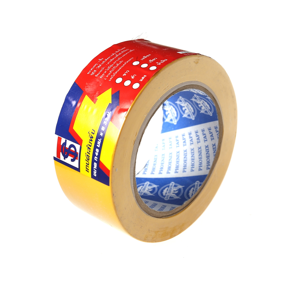 Phoenix เทปตีเส้น PVC 48mm.x33m. สีเหลือง