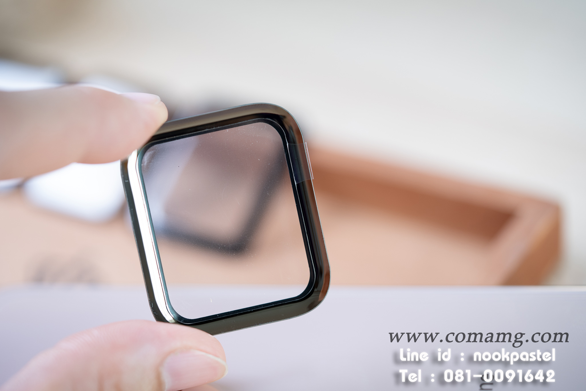 ฟิลม์กระจกลงโค้ง สำหรับSmart watch ขนาดหน้าจอ 38/42/40/44/41/45mm พร้อมส่ง