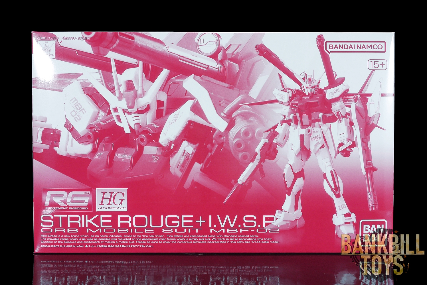 กันดั้ม Bandai Spirits Gunpla Premium Bandai Hobby Online Shop Limited RG 1/144 MBF-02 Strike Rouge + HGSEED 1/144 I.W.S.P.