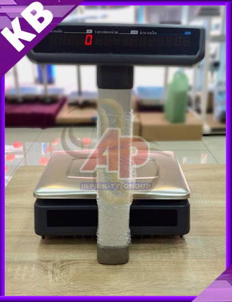 เครื่องชั่งน้ำหนัก เครื่องชั่งดิจิอล เครื่องชั่งคำนวณราคา พิกัด 15kg ความละเอียด 2g ยี่ห้อ K-SCALE ถาดชั่งขนาด 320x230mm พิกัด 15kg/2g -พร้อมใบตรวจรับรองจากสำนักงานกลางชั่งตวงวัด