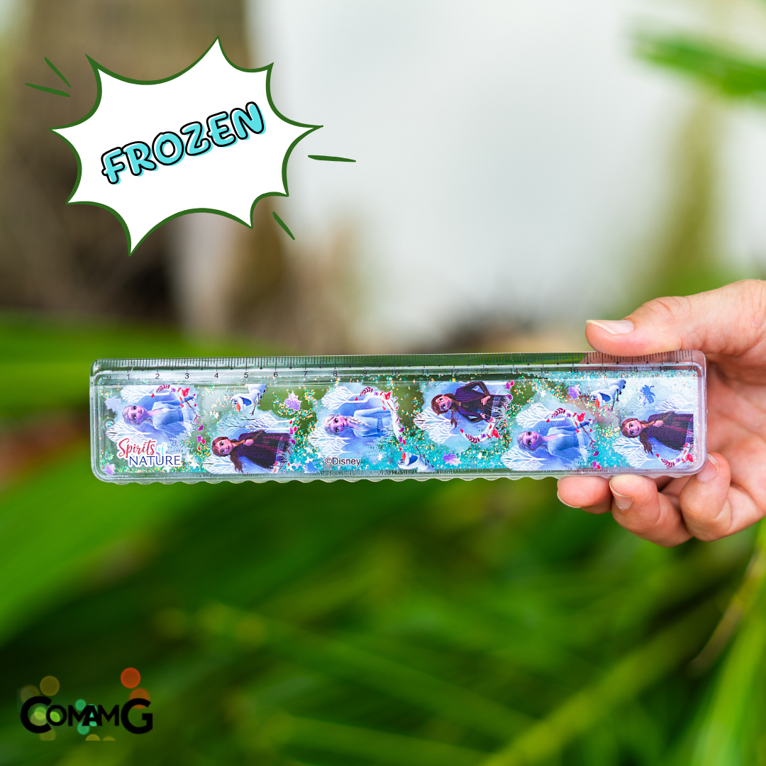 ไม้บรรทัดกากเพชร ไม้บรรทัดน้ำ ยาว20ซม ลายการ์ตูนน่ารัก ลิขสิทธิแท้