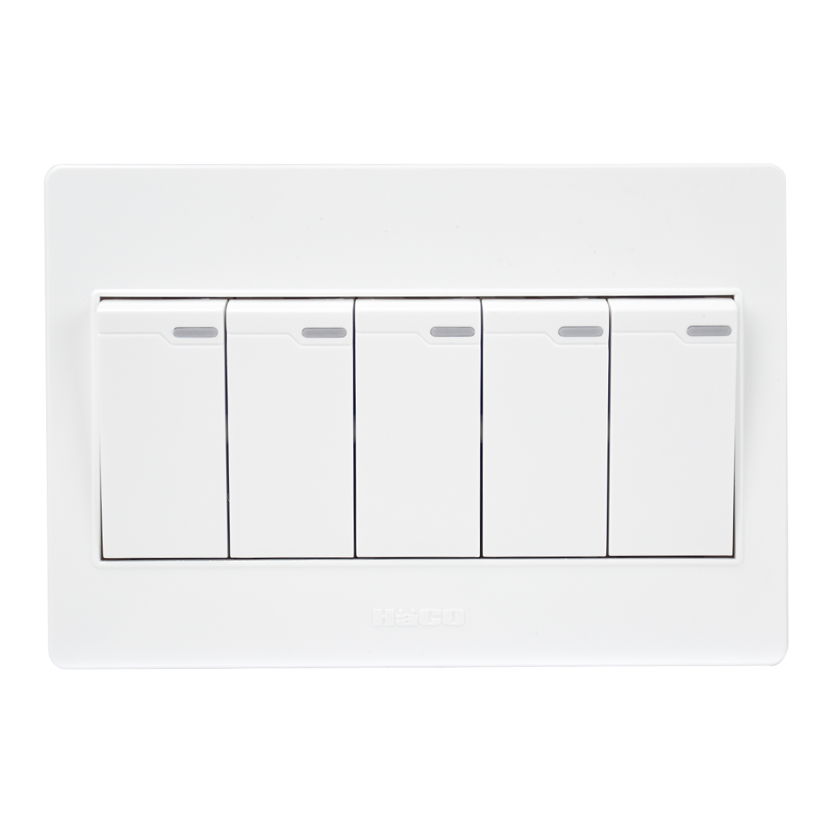 HACO สวิทซ์ทางเดียว 5ช่อง 16A 250V M4N-S51