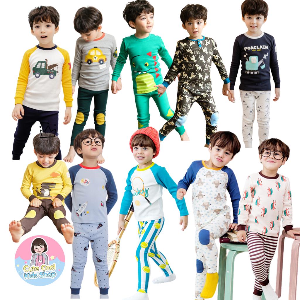 BL-10 ชุดนอนเด็กผู้ชาย แขนยาวขายาว มีขนาด 1-8 ขวบ