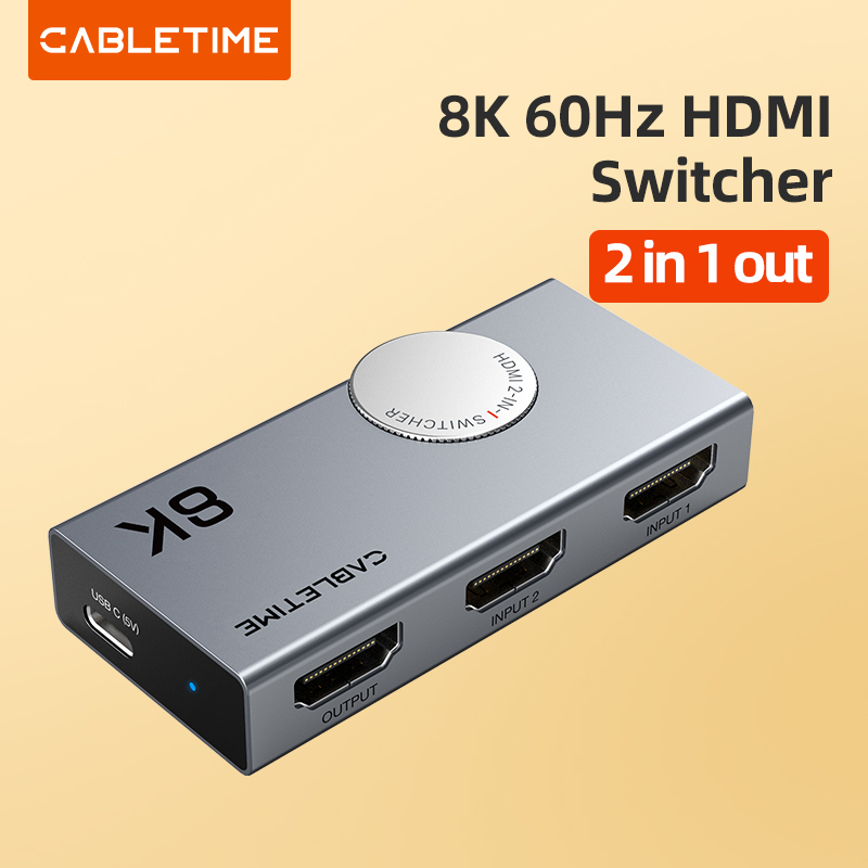 CABLETIME 2-in-1 HDMI 2.1 SWITCH