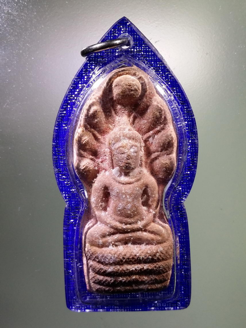 Antig LSD 1563 พระนาคปรก เนื้อผง แช่น้ำมนต์ หลวงปู่แสน วัดบ้านหนองจิก จังหวัดศรีสะเกษ