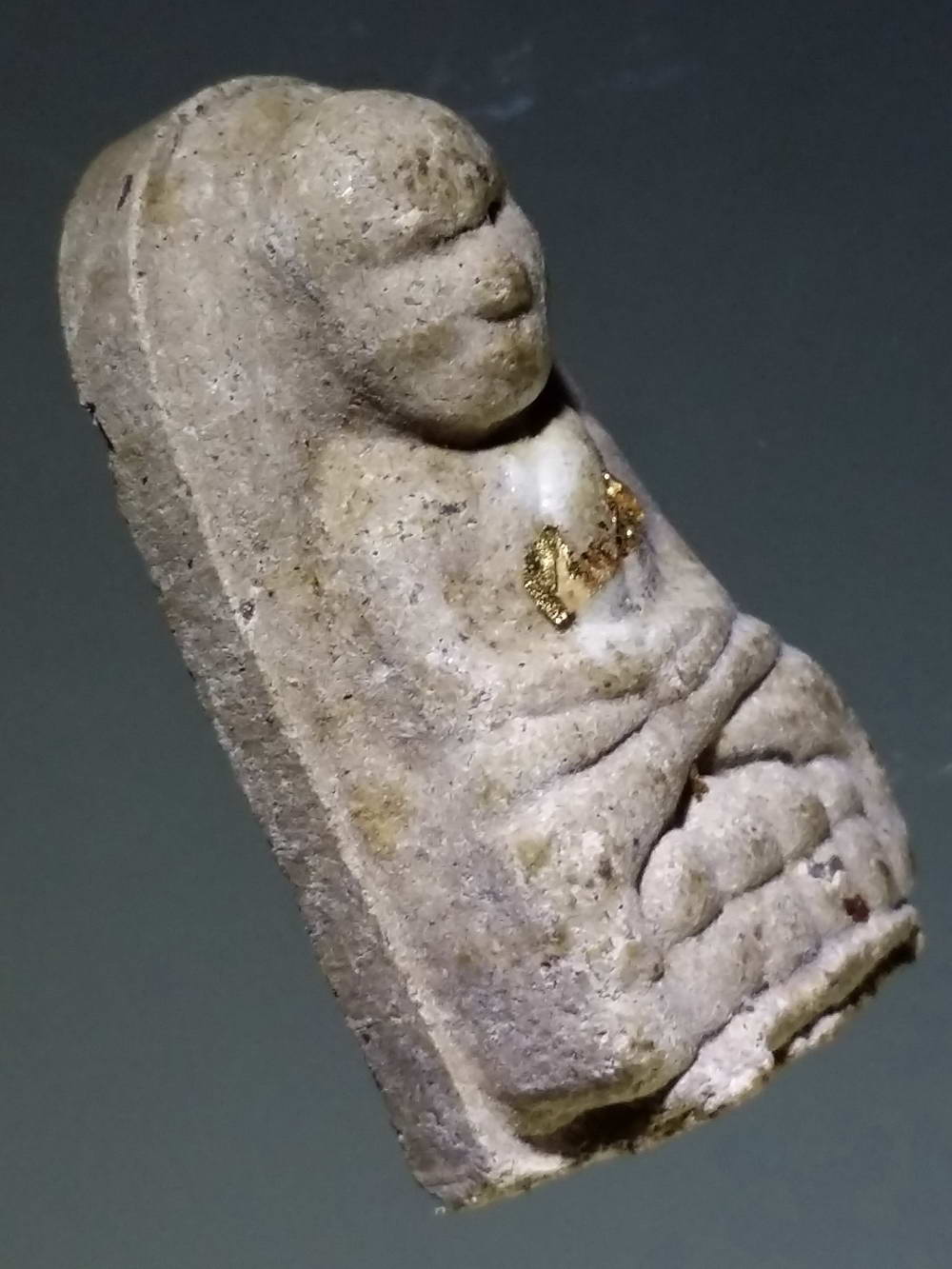 รหัสสินค้า หลวงปู่ทวด วัดต่างๆ 261 หลวงปู่ทวดบุญฤทธิ์ เนื้อผงพุทธคุณ รุ่น 1 วัดทรงเมตตา ปิดทองคำเปลวมีแป้งเจิม