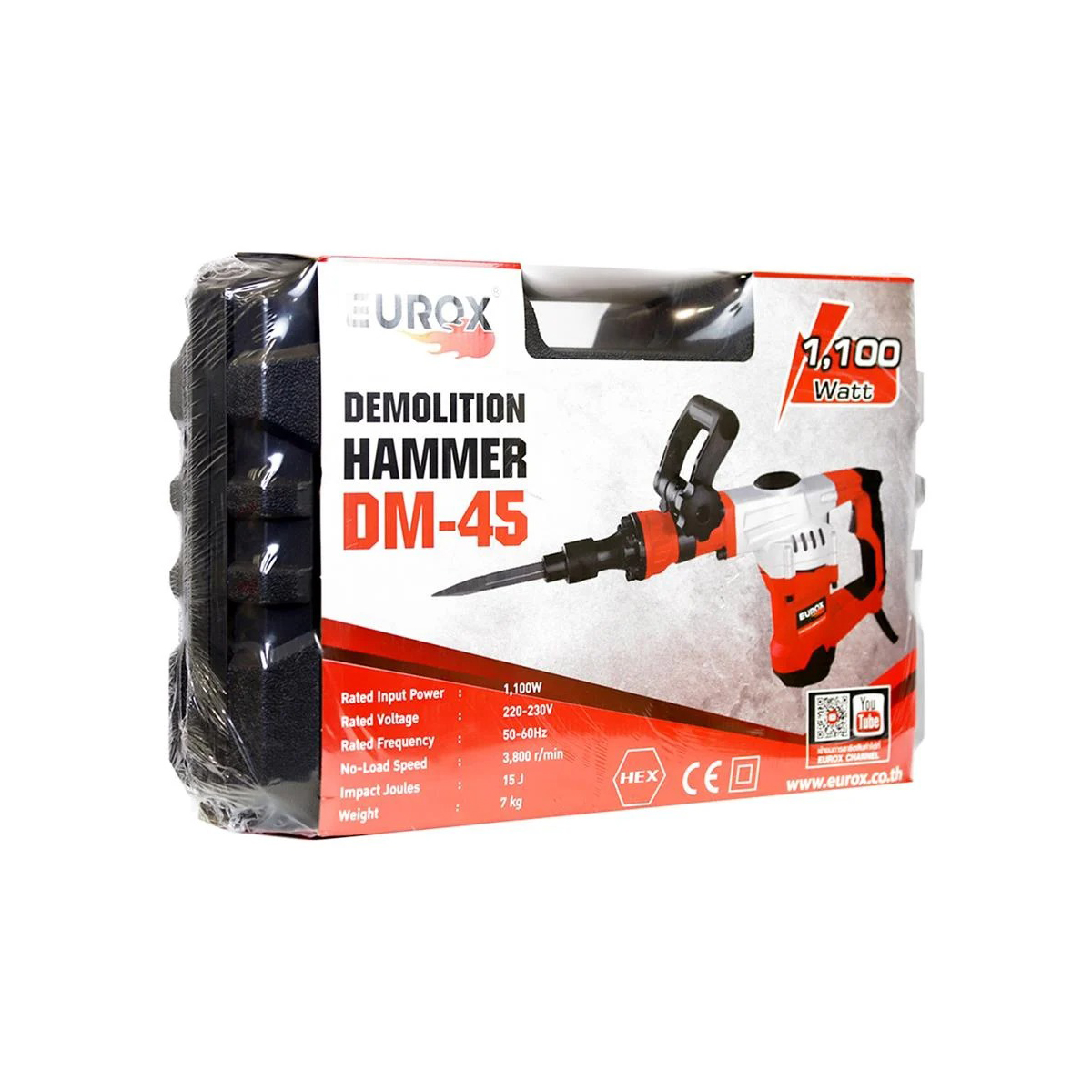 EUROX เครื่องสกัดไฟฟ้า 1100W รุ่น DM-45